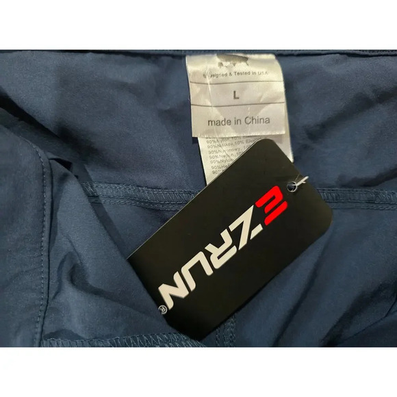 Ezrun Men’s Blue Nylon Running Shorts Large 6” Inseam NewStay cool and comfort - Picture 7 of 10